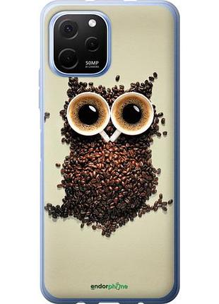 Чехол на huawei nova y61 сова из кофе "777u-2983-10746"