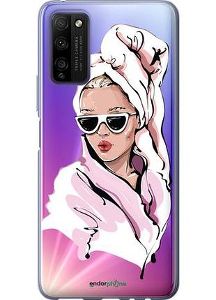Чохол на huawei honor 30 lite дівчина в окулярах 2 "4714u-2074-10746"