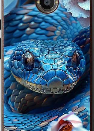 Чехол на motorola moto x2 blue snake "6079u-372-10746"