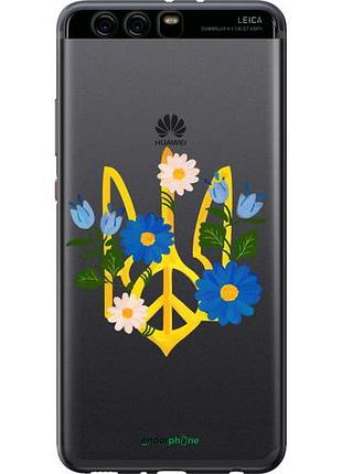 Чехол на huawei p10 plus герб v3 "5265u-963-10746"