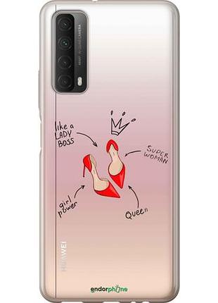 Чехол на huawei p smart 2021 женщина "4599u-2100-10746"