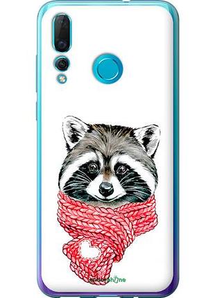 Чехол на huawei nova 4 енот в шарфе "4688u-1632-10746"