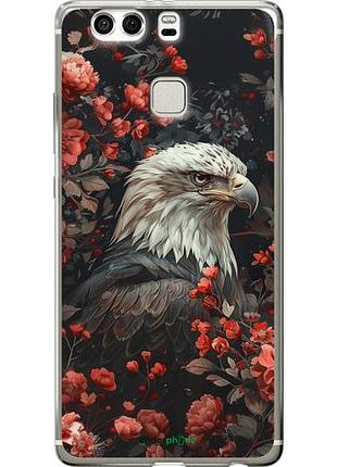 Чехол на huawei p9 plus цветочный страж "6102u-300-10746"