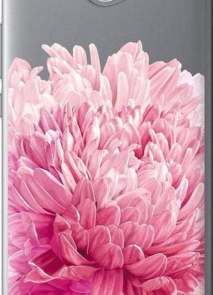 Чехол на huawei y7 2017 хризантема "4666u-1019-10746"