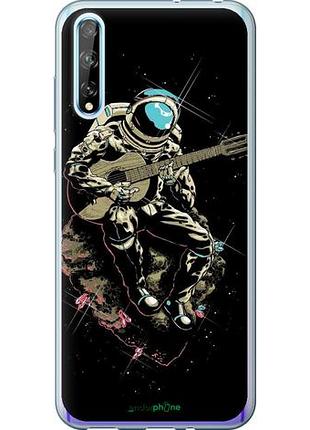 Чехол на huawei p smart s космонавт с гиратой "4138u-1813-10746"