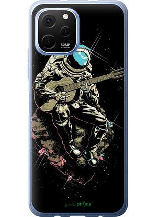 Чехол на huawei nova y61 космонавт с гиратой "4138u-2983-10746"