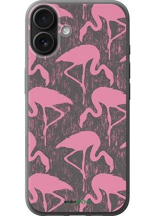 Чехол на iphone 16 plus vintage-flamingos "4171u-3714-10746"