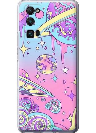 Чехол на huawei honor 30 pro розовая галактика "4146u-1920-10746"