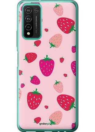 Чехол на huawei honor 10x lite клубнички "4332u-2198-10746"