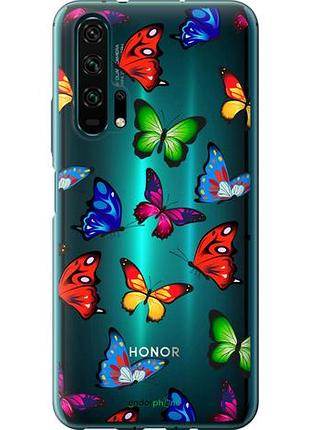 Чехол на huawei honor 20 pro красочные мотыльки "4761u-1702-10746"