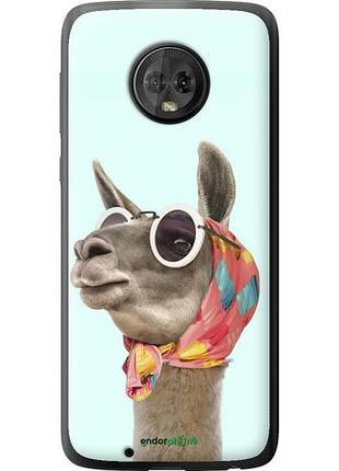 Чехол на motorola moto g6 модная лама "4479u-982-10746"
