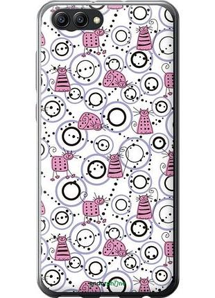 Чехол на huawei honor v10 / view 10 смешные коты "907u-1579-10746"