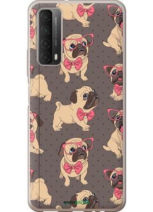 Чехол на huawei p smart 2021 мопсики 2 "4362u-2100-10746"