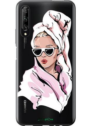 Чохол на huawei p smart pro дівчина в окулярах 2 "4714u-1906-10746"