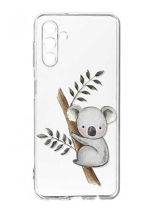 Прозрачный чехол на samsung galaxy a36 5g коала (принт 132)