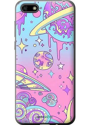 Чохол на huawei honor 7a рожева галактика "4146u-1805-10746"