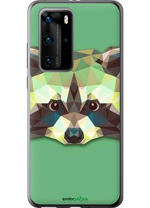 Чехол на huawei p40 pro енот "1217u-1839-10746"