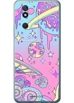 Чехол на huawei honor play 50 plus розовая галактика "4146u-3399-10746"