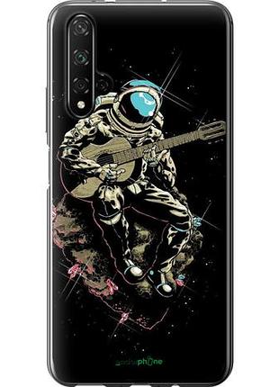Чехол на huawei honor 20 космонавт с гиратой "4138u-1697-10746"