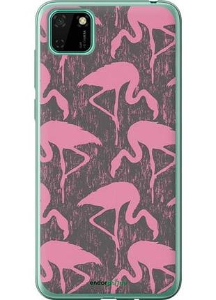 Чехол на huawei y5p vintage-flamingos "4171u-1936-10746"