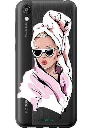 Чехол на huawei honor 8s девушка в очках 2 "4714u-1679-10746"