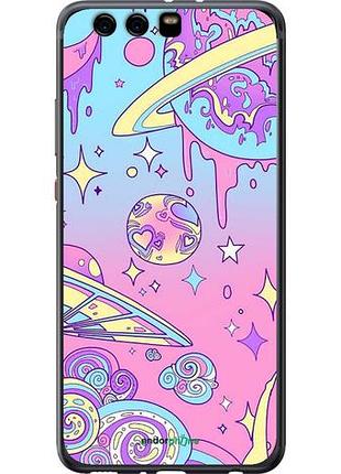 Чехол на huawei p10 plus розовая галактика "4146u-963-10746"