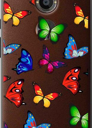 Чехол на motorola moto x2 красочные мотыльки "4761u-372-10746"