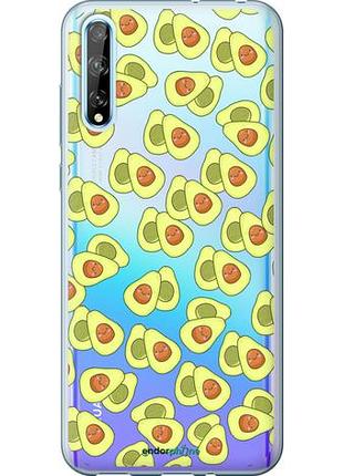 Чохол на huawei p smart s веселі авокадо "4799u-1813-10746"