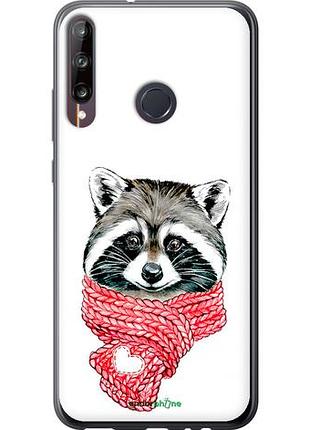 Чехол на huawei p40 lite e енот в шарфе "4688u-1875-10746"