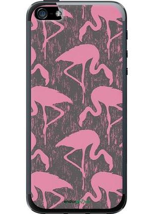 Чехол на iphone se vintage-flamingos "4171u-214-10746"
