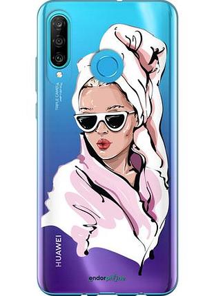 Чохол на huawei p30 lite дівчина в окулярах 2 "4714u-1651-10746"