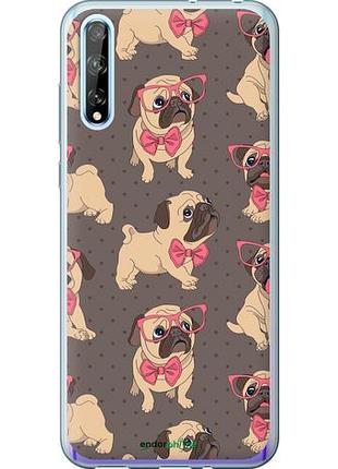 Чехол на huawei p smart s мопсики 2 "4362u-1813-10746"