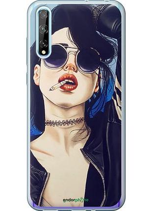 Чехол на huawei p smart s девушка на стиле "4151u-1813-10746"