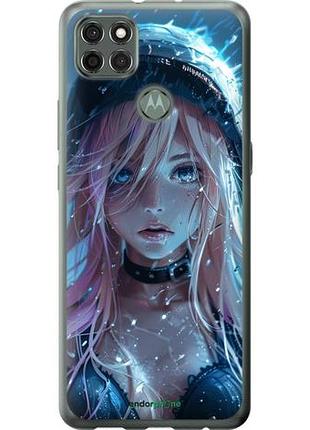 Чехол на motorola g9 power аниме-дива под дождем "6120u-2229-10746"