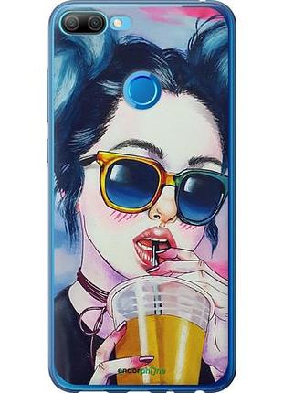 Чохол на huawei honor 9i арт-дівчина в окулярах "3994u-1853-10746"