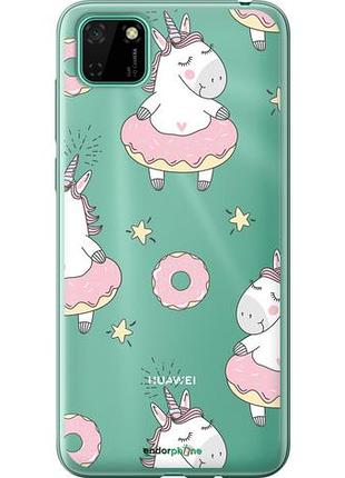 Чехол на huawei y5p единорожки "4659u-1936-10746"