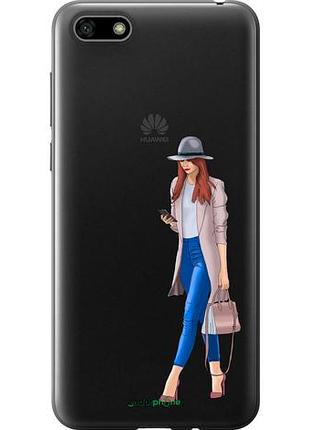 Чехол на huawei y5 2018 девушка 1 "4751u-1500-10746"