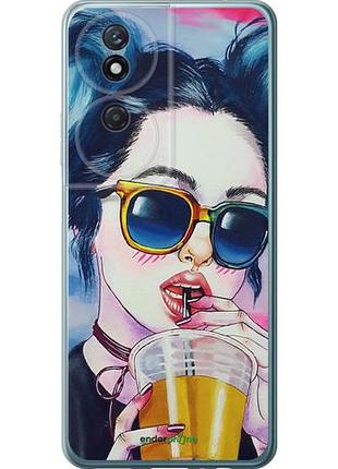 Чохол на huawei honor play 50 plus арт-дівчина в окулярах "3994u-3399-10746"