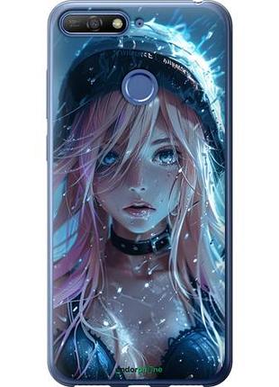 Чехол на huawei honor 7c аниме-дива под дождем "6120u-1411-10746"