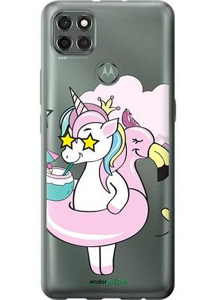 Чехол на motorola g9 power crown unicorn "4660u-2229-10746"