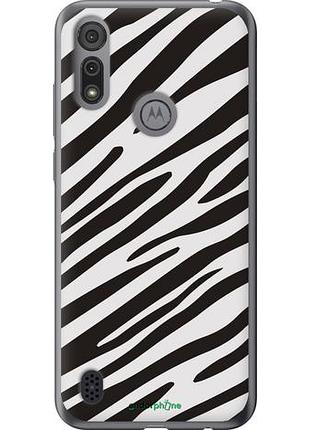 Чехол на motorola e6i классическая зебра "4874u-2355-10746"