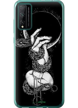 Чехол на huawei honor play 4t pro змея в руке "4149u-1914-10746"
