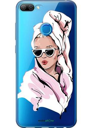 Чехол на huawei honor 9i девушка в очках 2 "4714u-1853-10746"