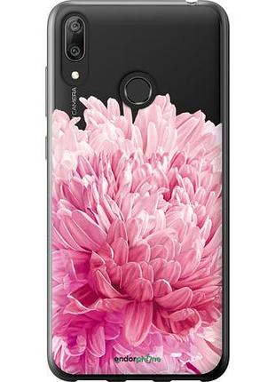 Чехол на huawei y7 2019 хризантема "4666u-1638-10746"