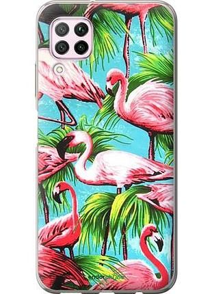 Чехол на huawei p40 lite tropical background "4016u-1887-10746"