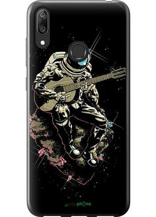 Чехол на huawei y7 2019 космонавт с гиратой "4138u-1638-10746"