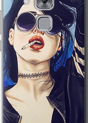 Чехол на huawei nova plus девушка на стиле "4151u-961-10746"