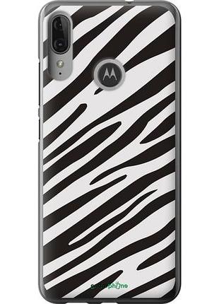 Чехол на motorola moto e6 plus классическая зебра "4874u-1780-10746"