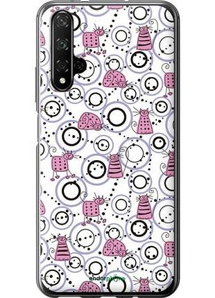 Чехол на huawei honor 20 смешные коты "907u-1697-10746"
