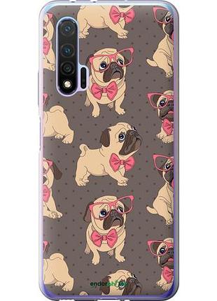 Чехол на huawei nova 6 мопсики 2 "4362u-1821-10746"